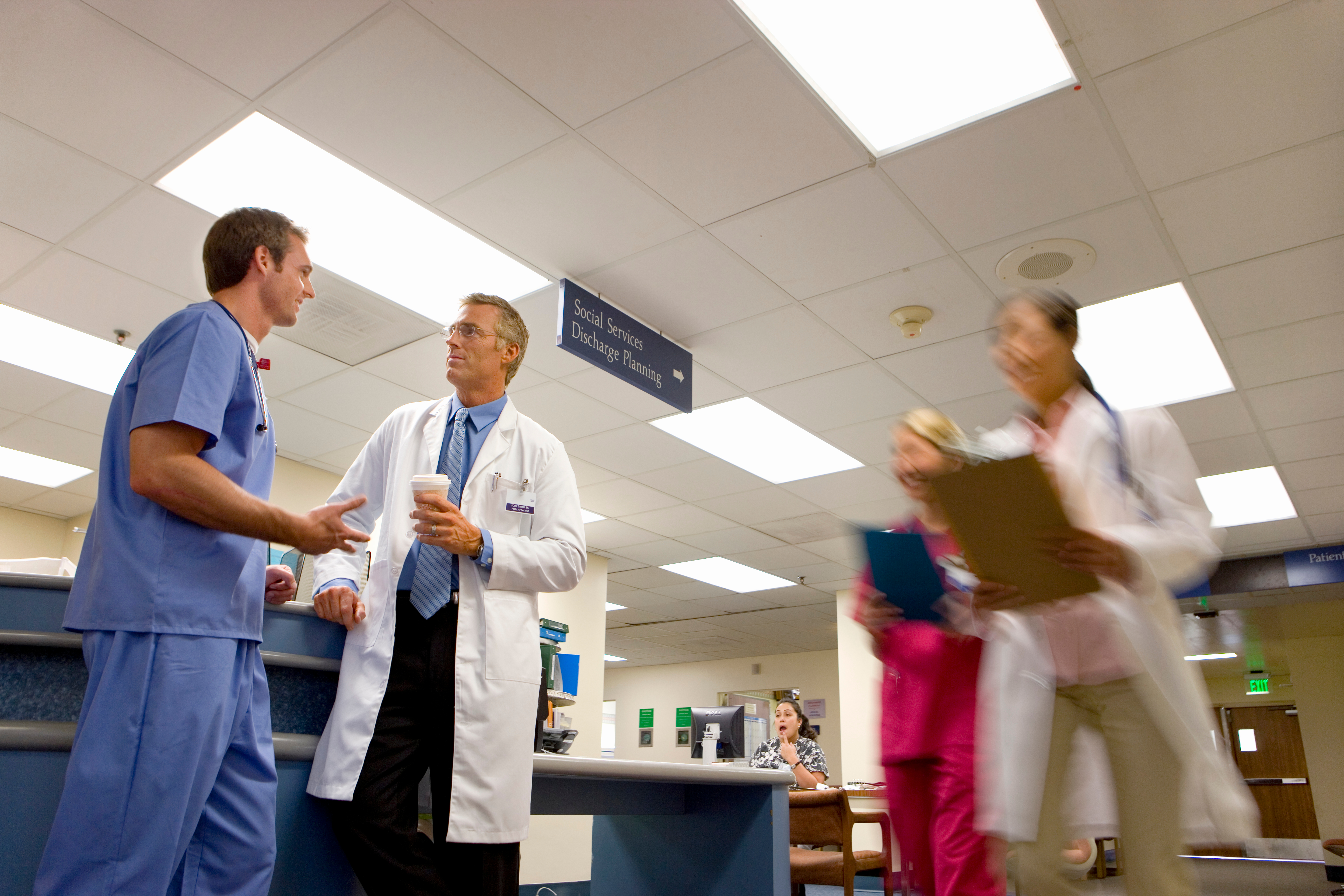 Healthcare professional in a clinical setting